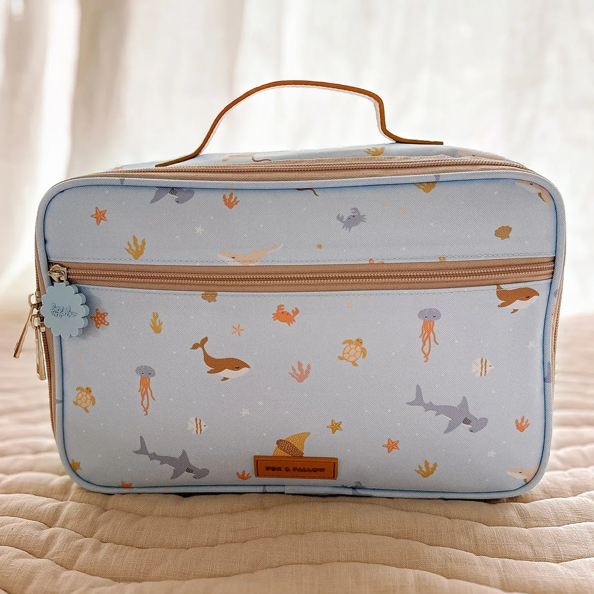 Ocean Creatures Sky Lunch Bag | Fox & Fallow