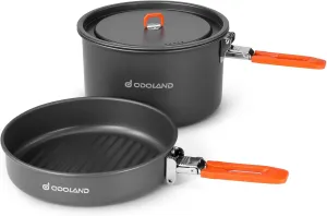 Odoland Bundle - 2 Items Camping Cookware Mess Kit and 48 Cans Soft Cooler