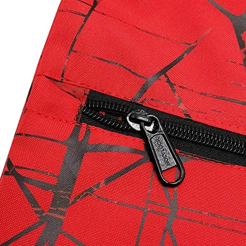 Outdoor Sport Gym Sack Waterproof Drawstring Backpack Bag Metallic-red HLC001