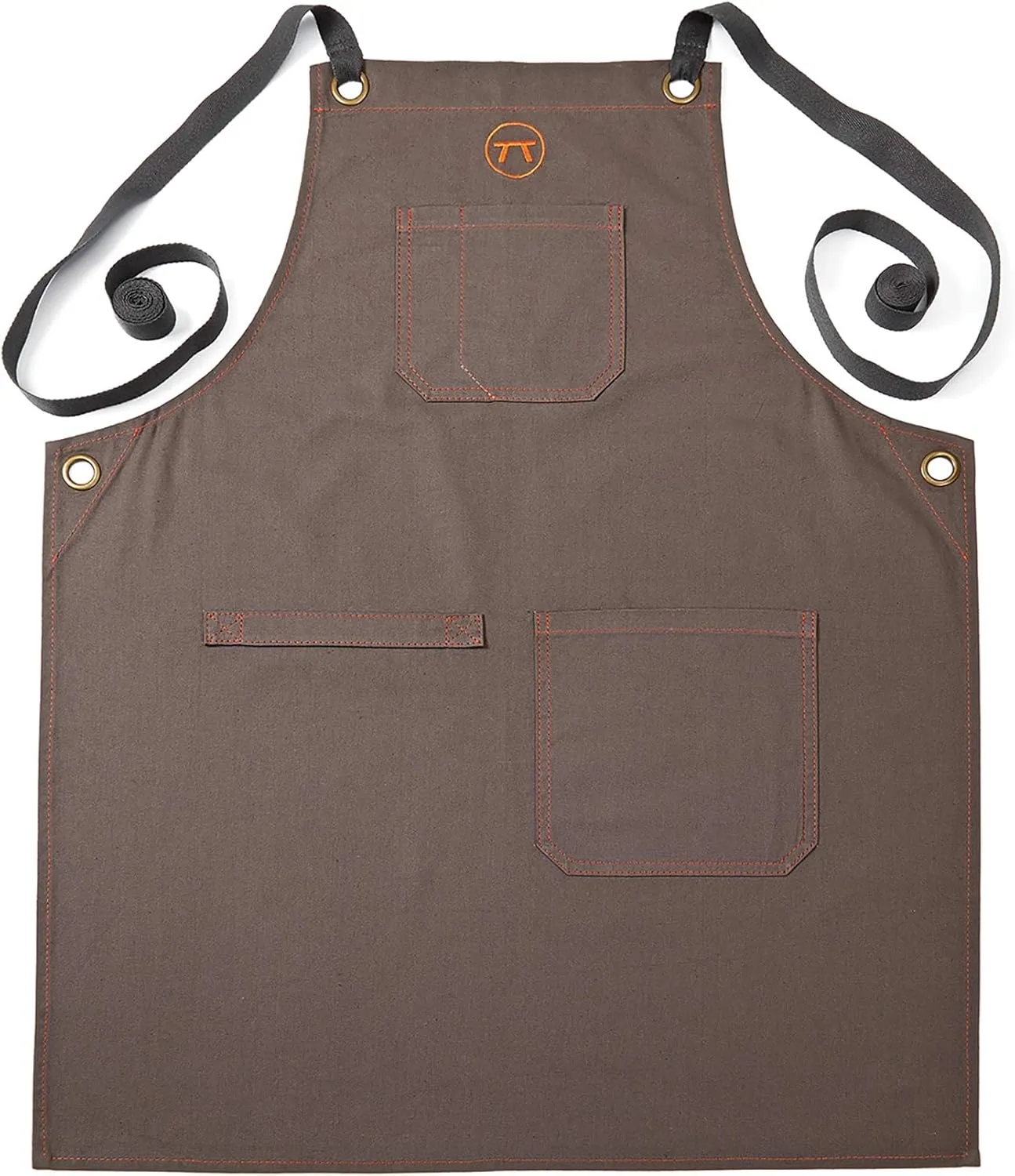 Outset Grill and Kitchen Apron, Cross Back Canvas Apron With Pockets, 27" x 30"