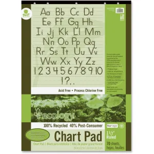 Pacon® Chart Pad, Recycled, 24"x32", 1-1/2" Rld, 70shts, White