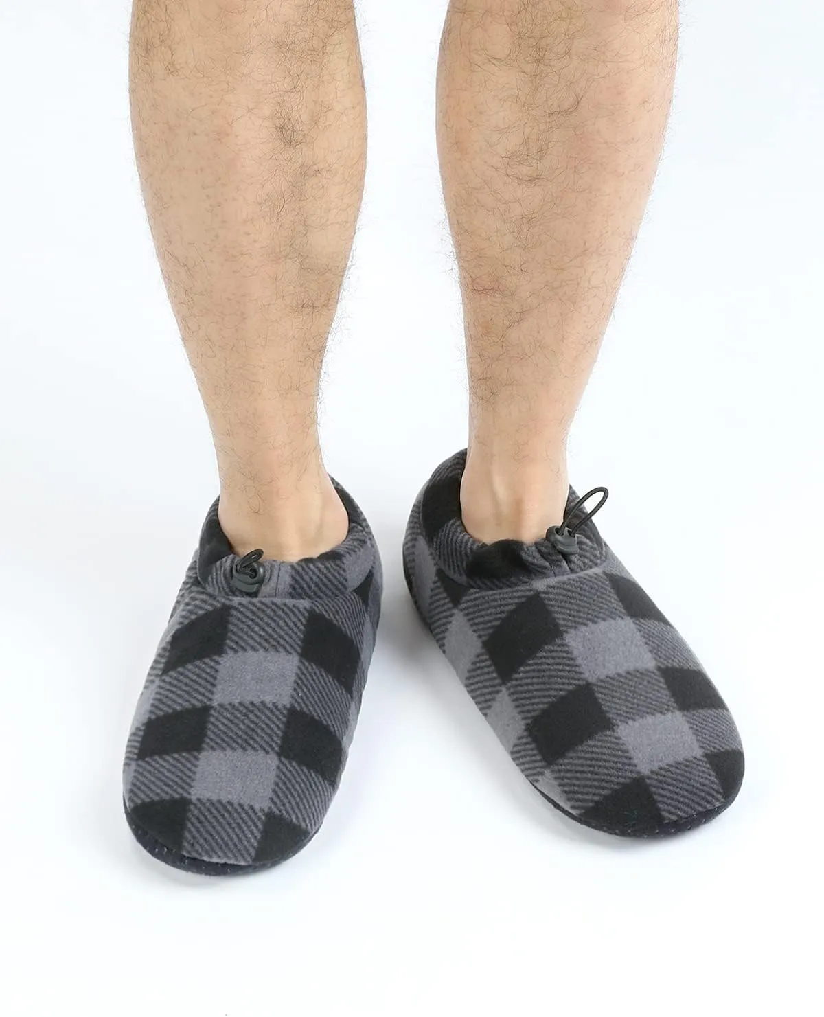 Panda Bros Mens Slipper Socks With Non Skid Bottoms, Warm Slipper Socks With Grippers For Men, Fuzzy House Slippers