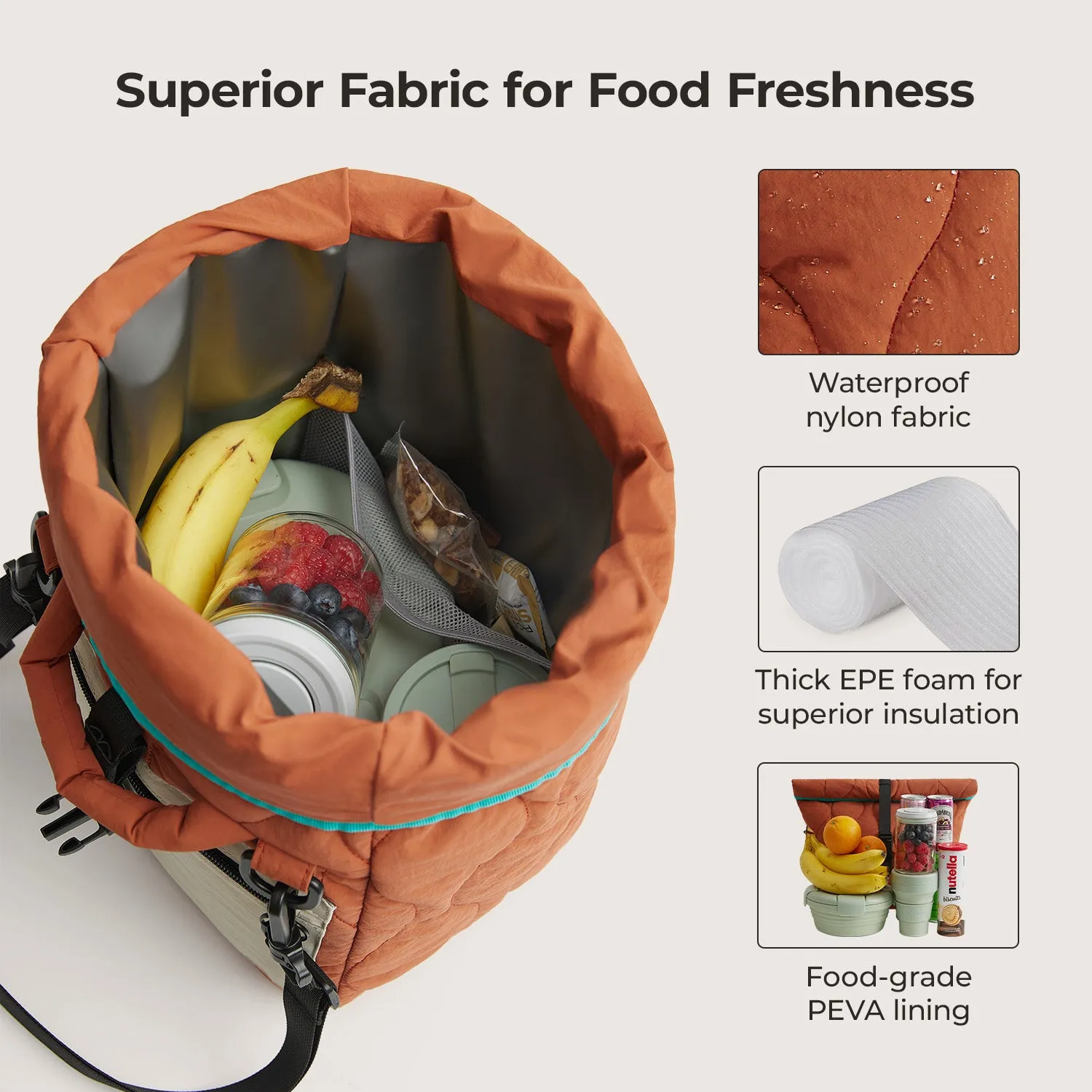 Paz Roll Top Lunch Bag