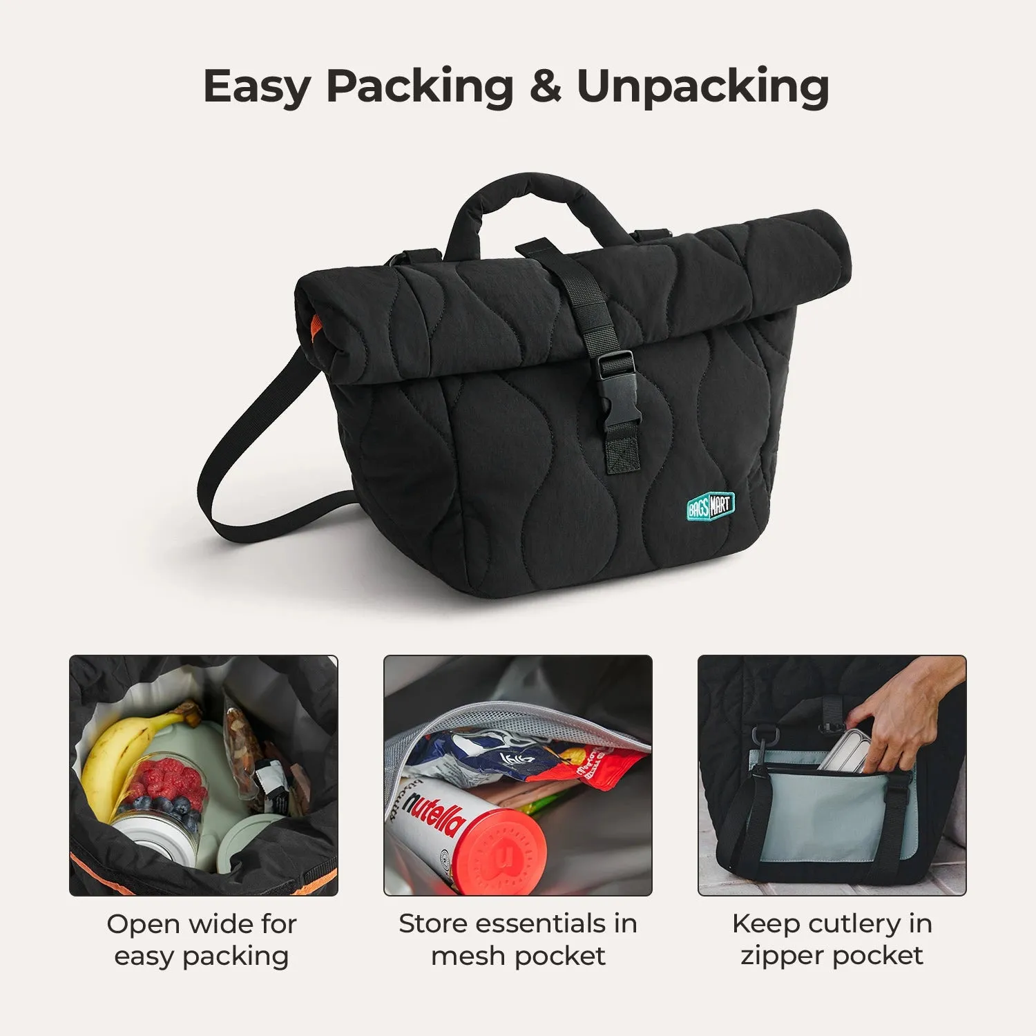 Paz Roll Top Lunch Bag