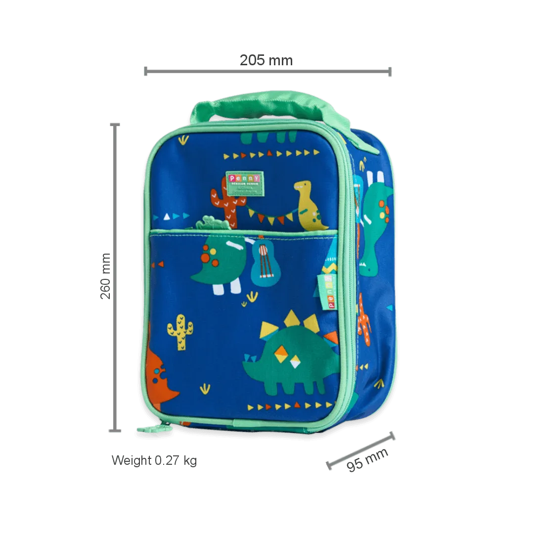 Penny Scallan Insulated Lunch Bag - Dino Rock