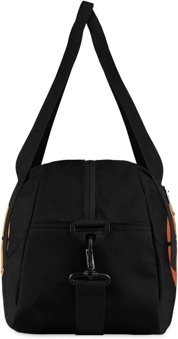Personalized Kids Gym Bag, Custom Sport Duffel Bag, Dance Bag Weekender Bags Travel Duffel Bag for Boy & Girl Basketball Ball