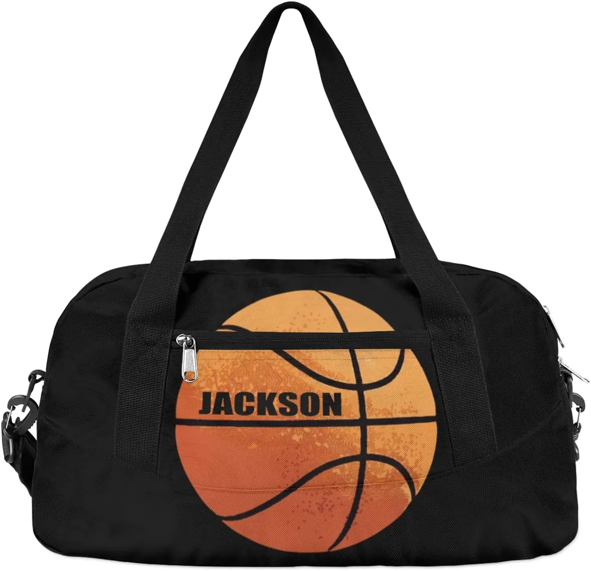 Personalized Kids Gym Bag, Custom Sport Duffel Bag, Dance Bag Weekender Bags Travel Duffel Bag for Boy & Girl Basketball Ball