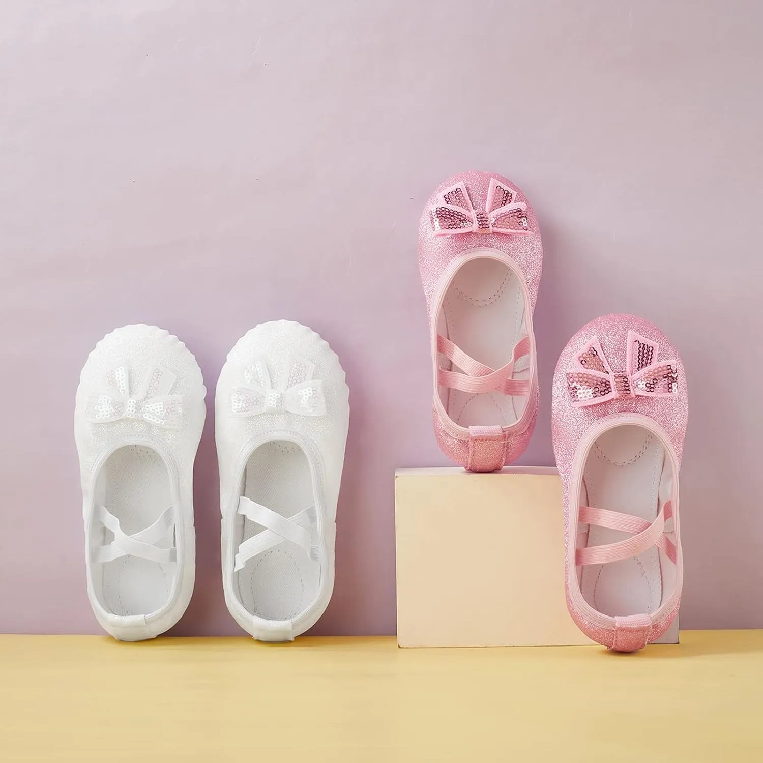 Phineein Girls Ballet Shoes for Practice Ballet Slipper for Dancing