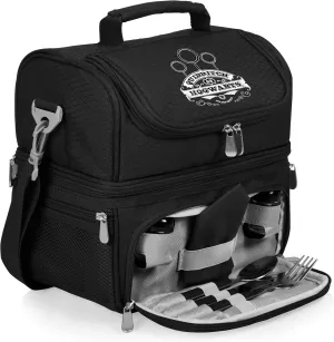 PICNIC TIME Harry Potter Quidditch Pranzo Lunch Bag, Insulated Lunch Box with Utensil Set, Lunch Cooler Bag, (Black), 11 x 7.5 x 12