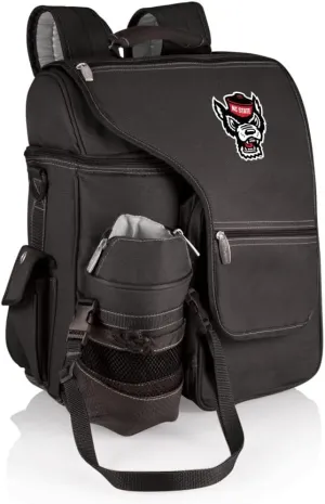 PICNIC TIME NCAA NC State Wolfpack Turismo Backpack Cooler with Water Bottle Carrier - Soft Cooler Backpack - Travel Cooler Bag