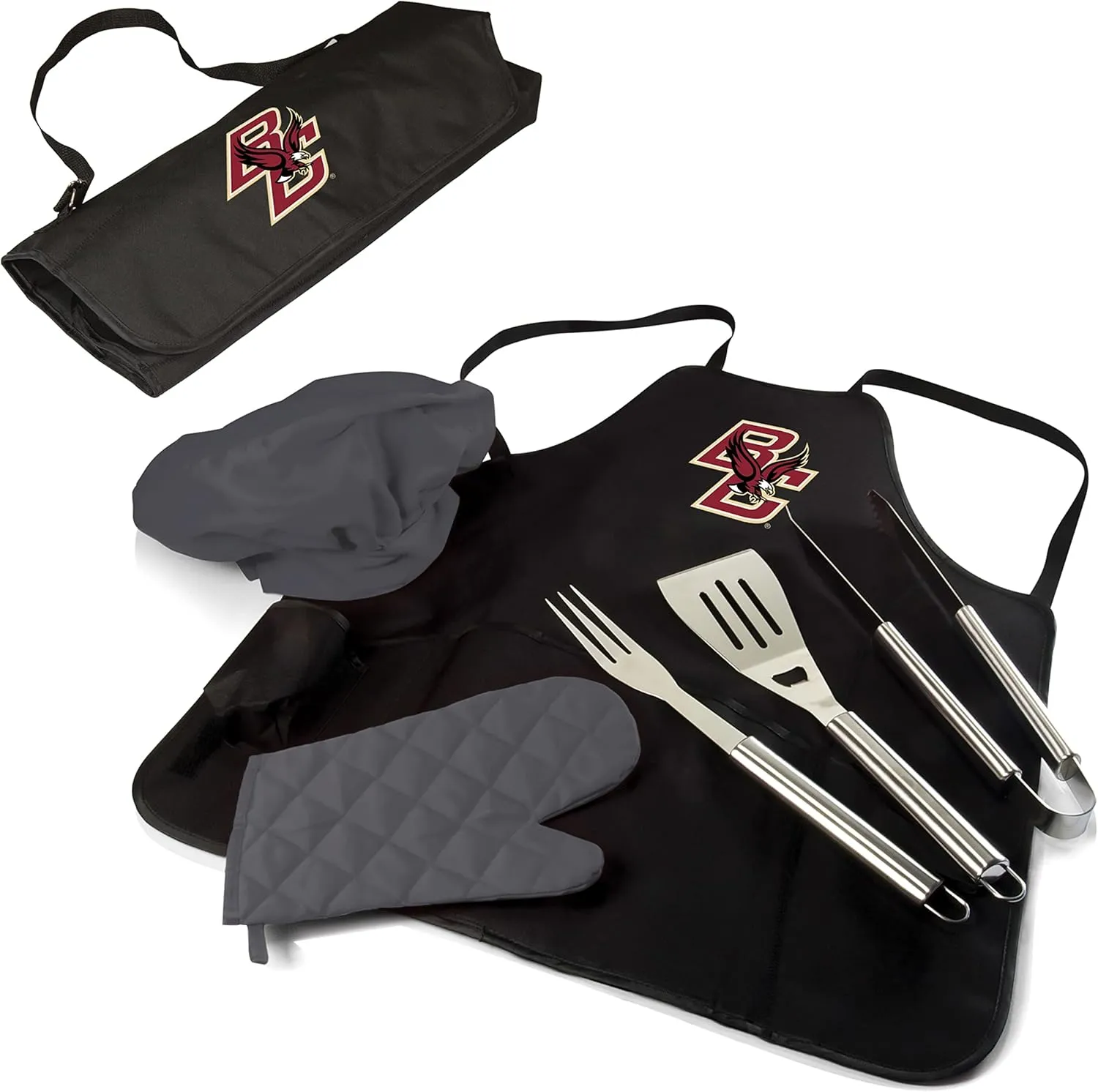PICNIC TIME NCAA unisex-adult Ncaa Bbq Apron Tote Pro Grill Set
