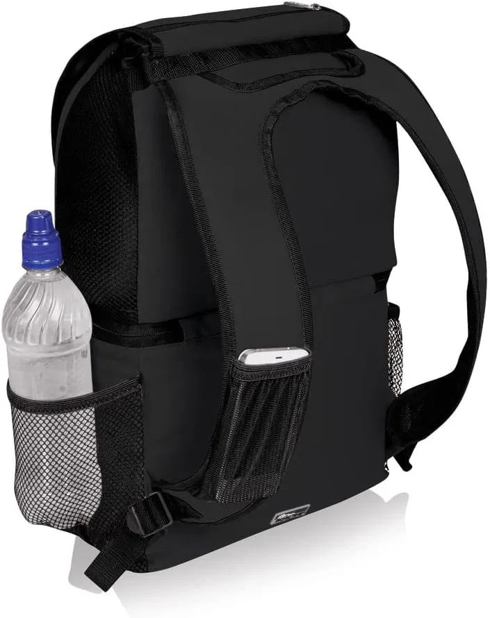 Picnic Time NCAA Wake Forest Demon Deacons Zuma Backpack Cooler, Black, 22 Liters