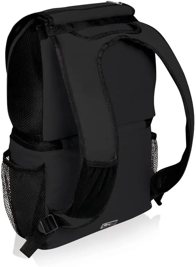Picnic Time NCAA Wake Forest Demon Deacons Zuma Backpack Cooler, Black, 22 Liters