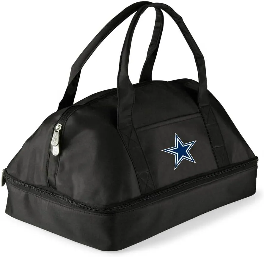 PICNIC TIME NFL Potluck Casserole Carrier, Insulated Thermal Food Carrier, Insulated Casserole Carrier, (Black)
