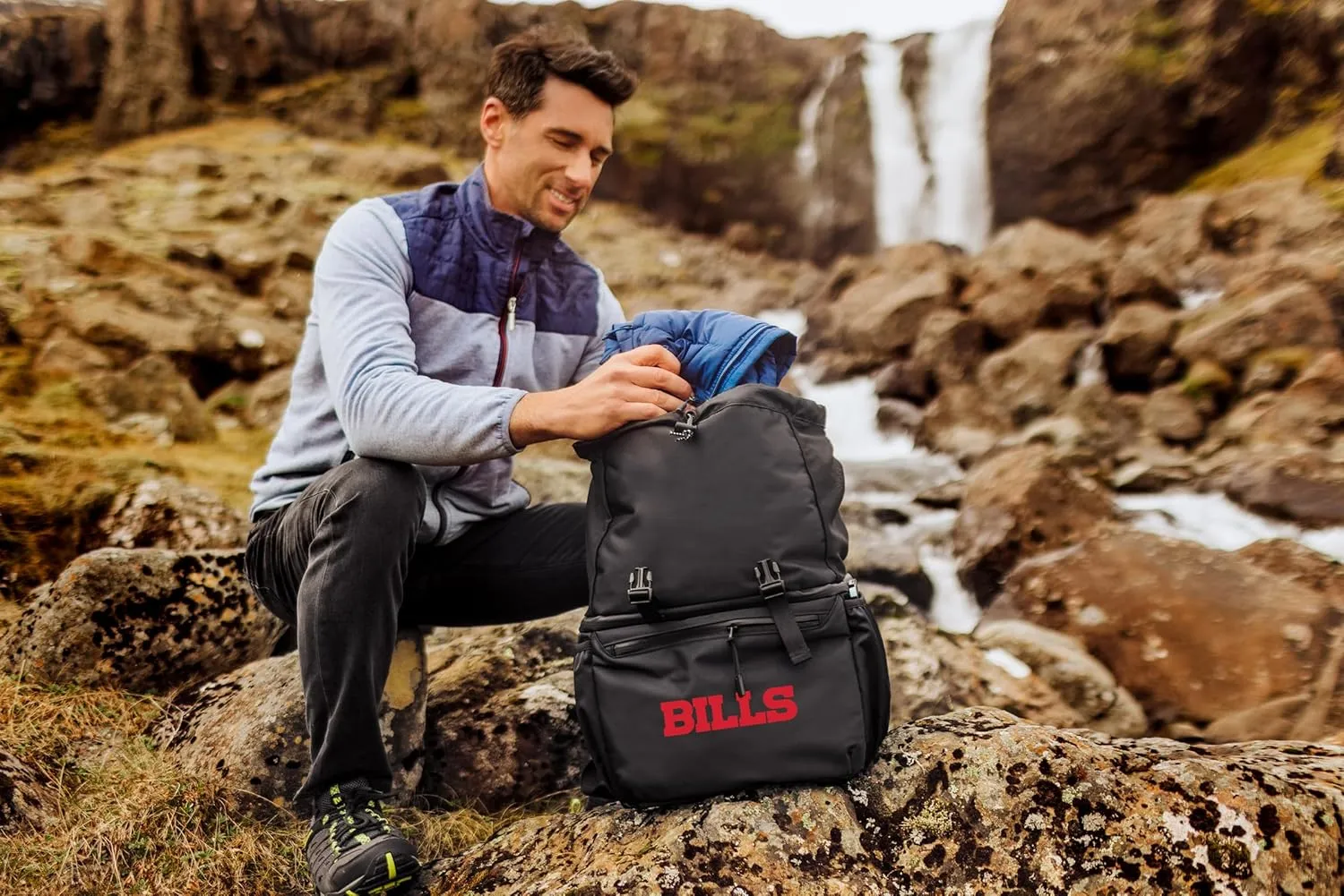 PICNIC TIME NFL Unisex-Adult NFL Tarana Backpack Cooler Made with Recycled Material, Soft Cooler Backpack