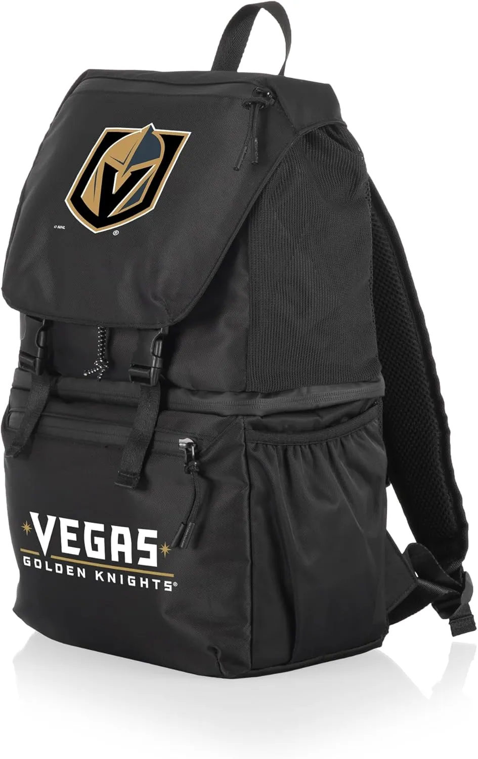 PICNIC TIME NHL Vegas Golden Knights Tarana Backpack Cooler made with Recycled Material, Soft Cooler Backpack, Upcycled Cooler Bag, (Carbon Black)
