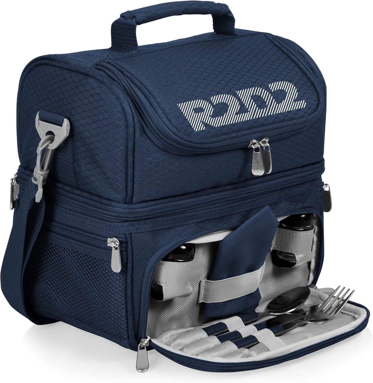 PICNIC TIME Star Wars R2-D2 Pranzo Lunch Bag, Insulated Lunch Box with Utensil Set, Lunch Cooler Bag, (Navy Blue), Star Wars R2-D2 - Navy Blue, 11 x 7.5 x 12