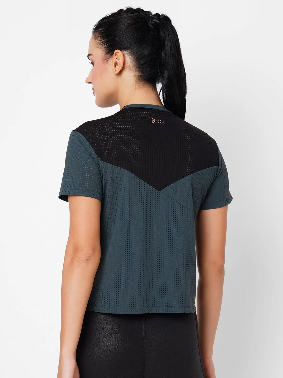 Pine Green Mesh Tee