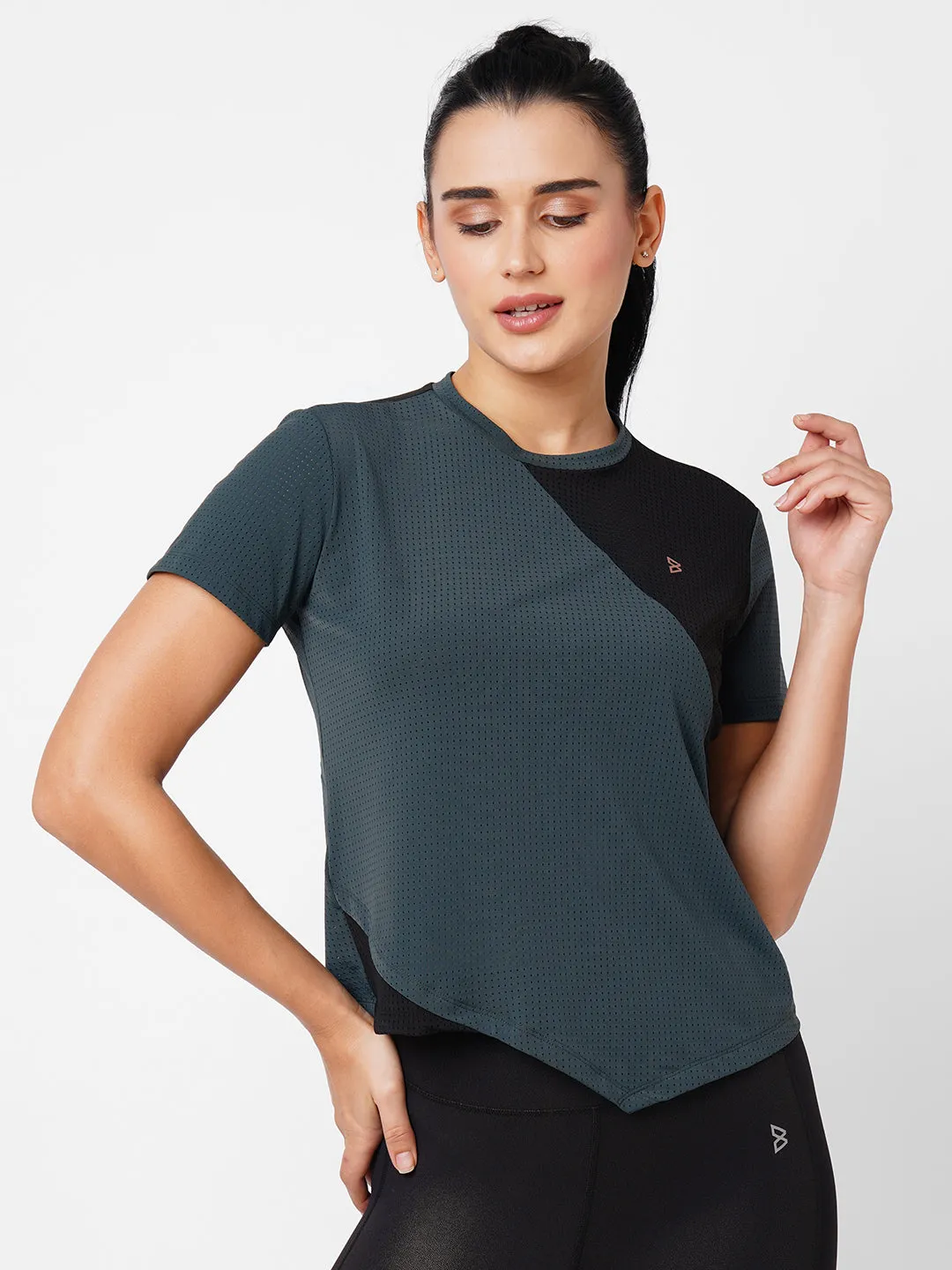 Pine Green Mesh Tee