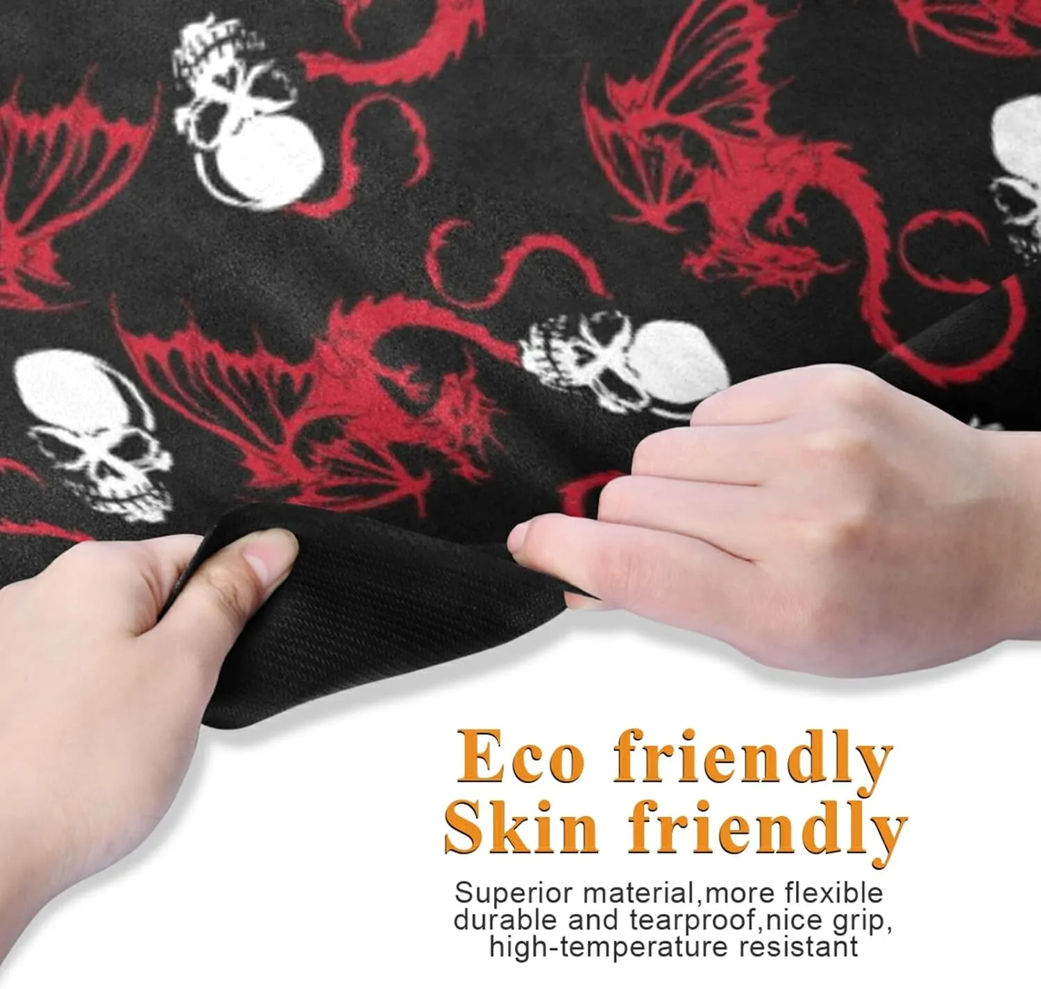 Poeticcity 1 mm Thick Non-Slip Rubber Yoga Mat, Durable Folding Workout Mat, Fitness Safe Mat with Bag for Pilates and Floor Exercises