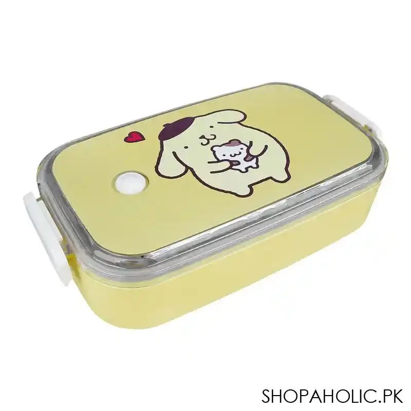 Pompompurin Stainless Steel Seal Insulated Lunch Box, Yellow, Tq29-29