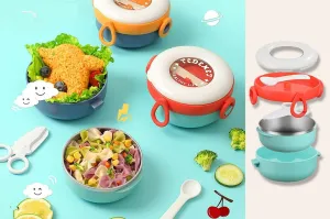 Portable Bento Lunch Box with Insulated Design