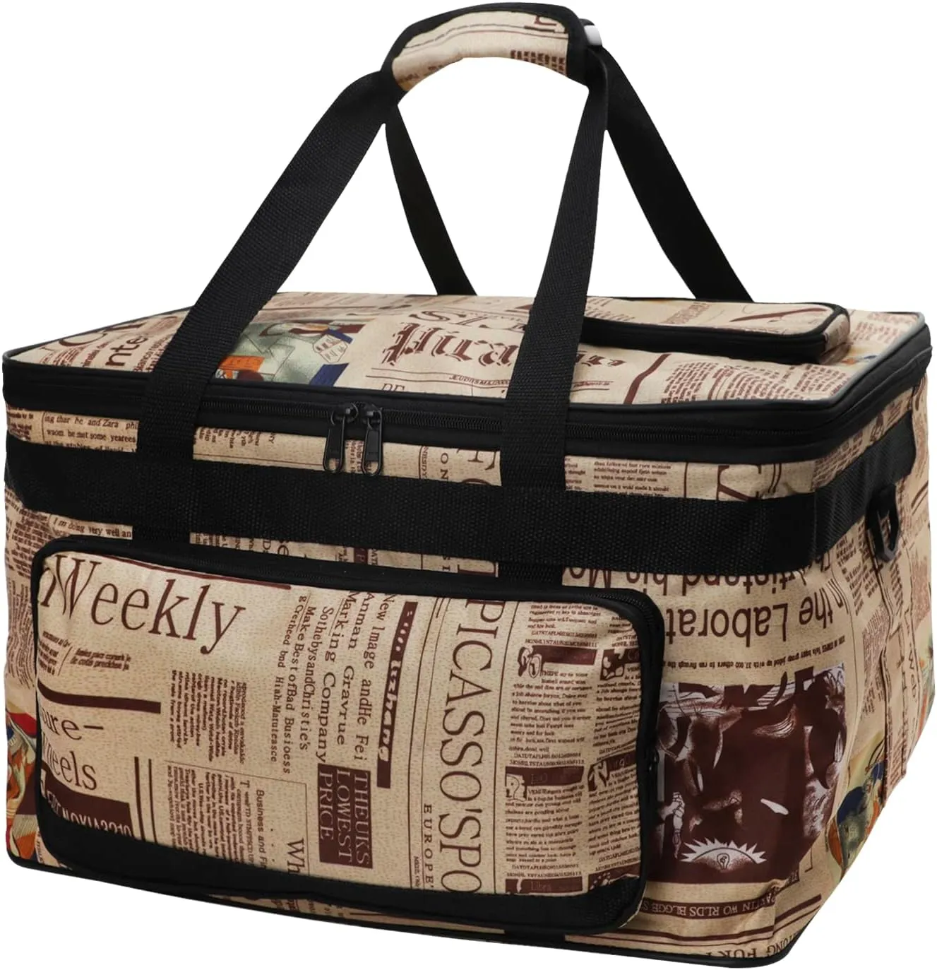 Portable Drawing Case Painting Supply Storage Organizer Art Travel Kit Craft Caddy with Handle Craft Organizer Tote Bag