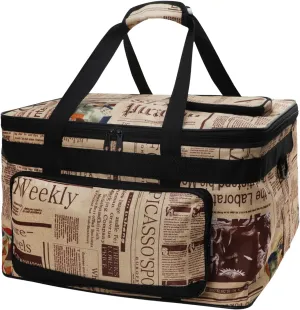 Portable Drawing Case Painting Supply Storage Organizer Art Travel Kit Craft Caddy with Handle Craft Organizer Tote Bag