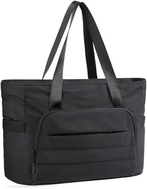 Portable Yoga Mat Holder Quilted Handbag with Multiple Pockets for Essential Women's Travel Gym Large Shoulder Bag