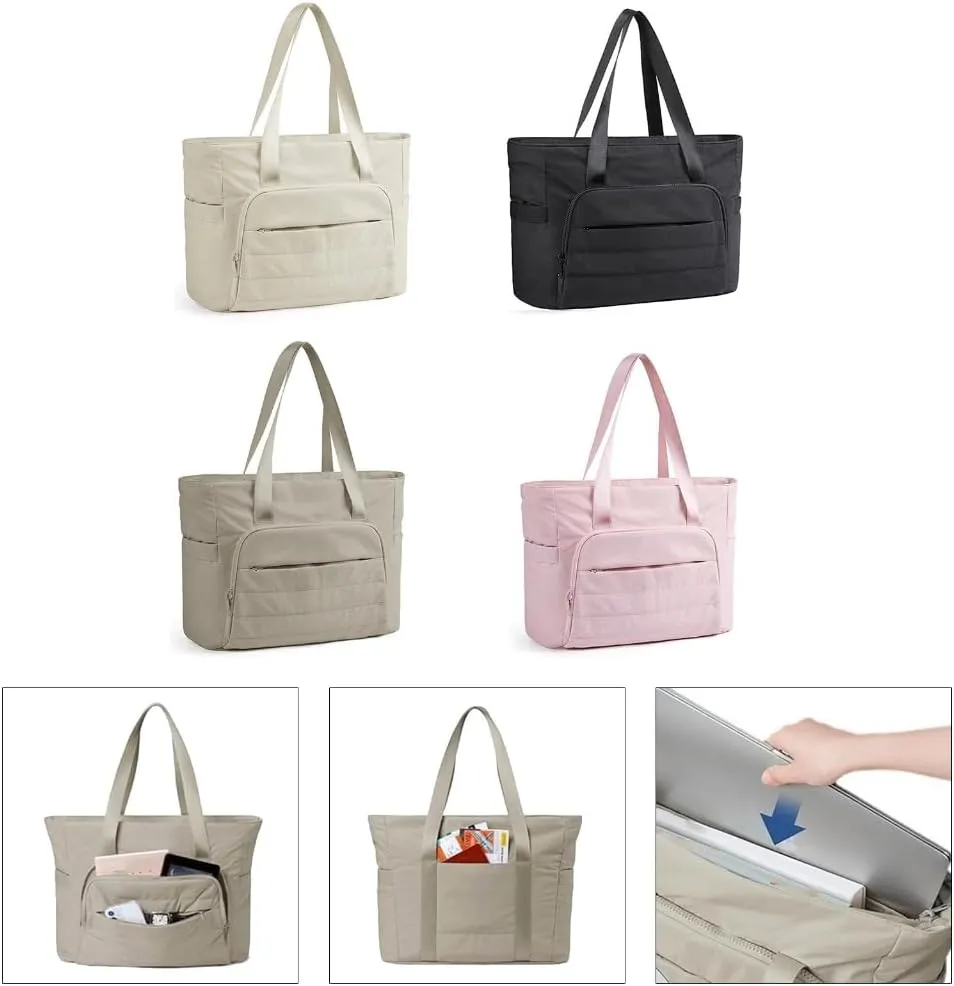Portable Yoga Mat Holder Quilted Handbag with Multiple Pockets for Essential Women's Travel Gym Large Shoulder Bag