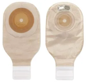 Premier One-Piece Drainable Pouch, Pre-Cut Stoma Opening up to 1-1/2" (38mm), Transparent 12" (30cm),  Lock 'n Roll Closure - Box of 5