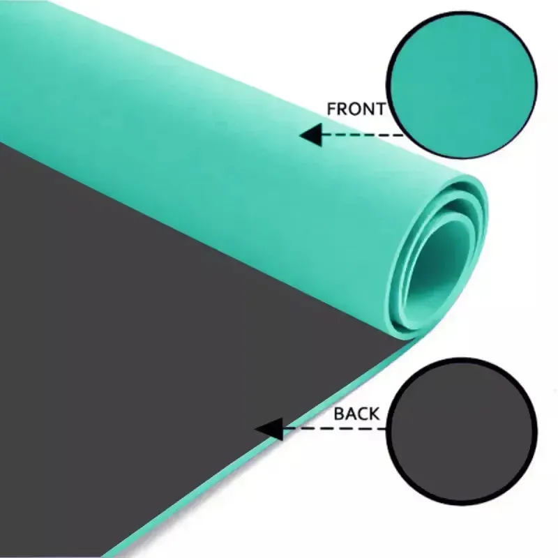 Premium Anti-Skid Supersoft Dual Color Yoga Mat (6 mm, Green)