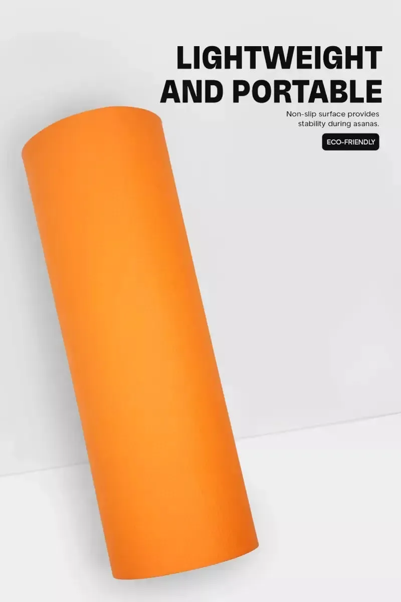 Premium Anti-Skid Supersoft Dual Color Yoga Mat- 6 mm (Orange)