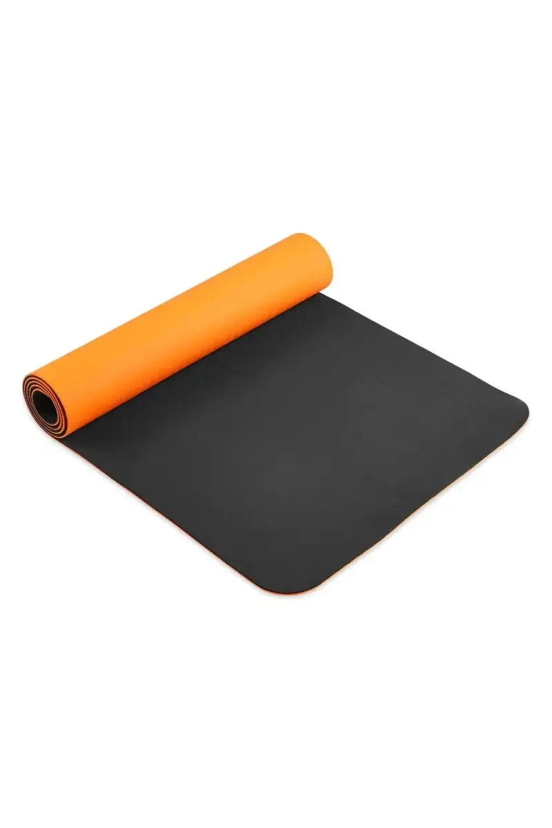 Premium Anti-Skid Supersoft Dual Color Yoga Mat- 6 mm (Orange)