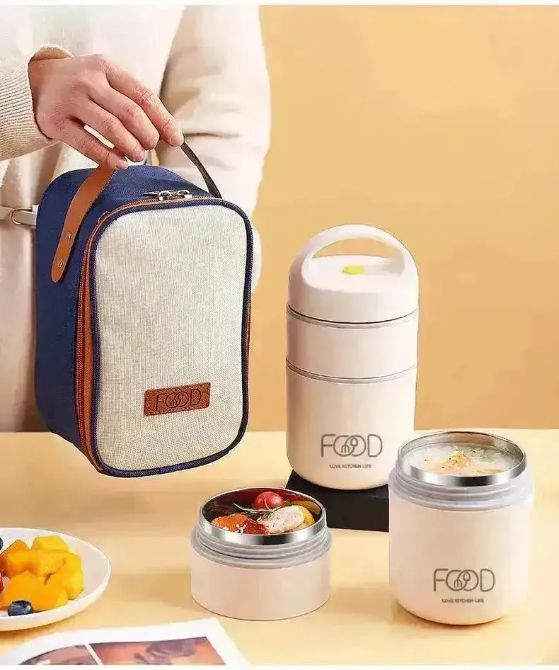 Premium Insulated Two Layered Lunch Box