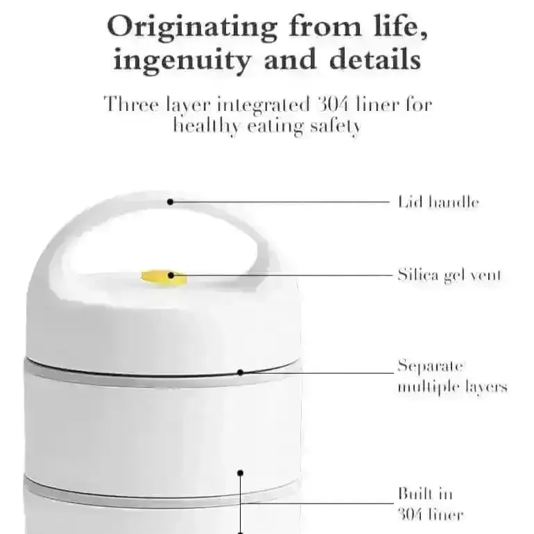 Premium Insulated Two Layered Lunch Box