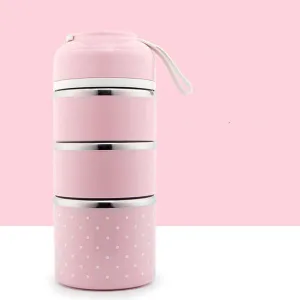 Premium Steel Layered Lunch Box Containers - Food Storage Container