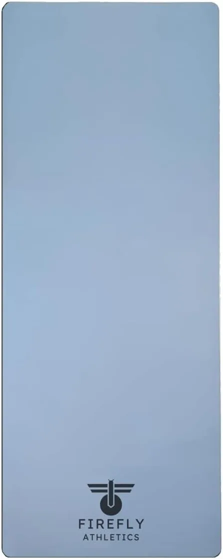 Premium Yoga Mat - 5mm Thick, Extra Wide & Long, Non-Slip Natural Rubber Base & PU Top, Anti-Tear, Ideal for Yoga, Pilates, and Fitness.