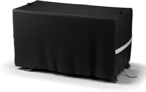 Prep Table Cover, Outdoor Dining Cart Cover, 53 Inch Waterproof Grill Cart Table Cover for Royal Gourmet, Keter Unity XL, Food Prep Table, 600D Oxford, Anti-UV, 53''Lx26''Wx28''H, black
