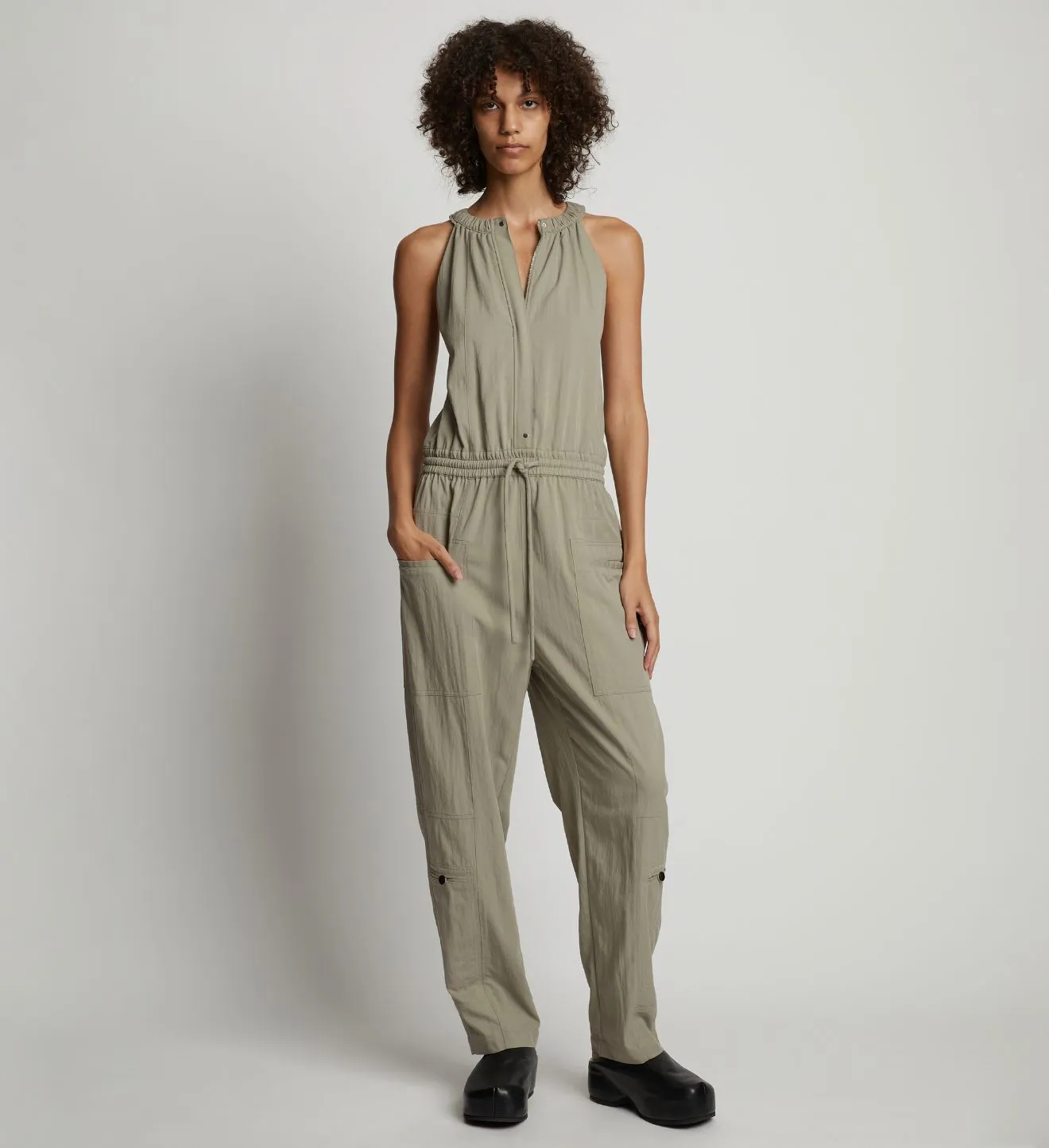 Proenza Schouler White Label | Drapey Tank Jumpsuit - Black