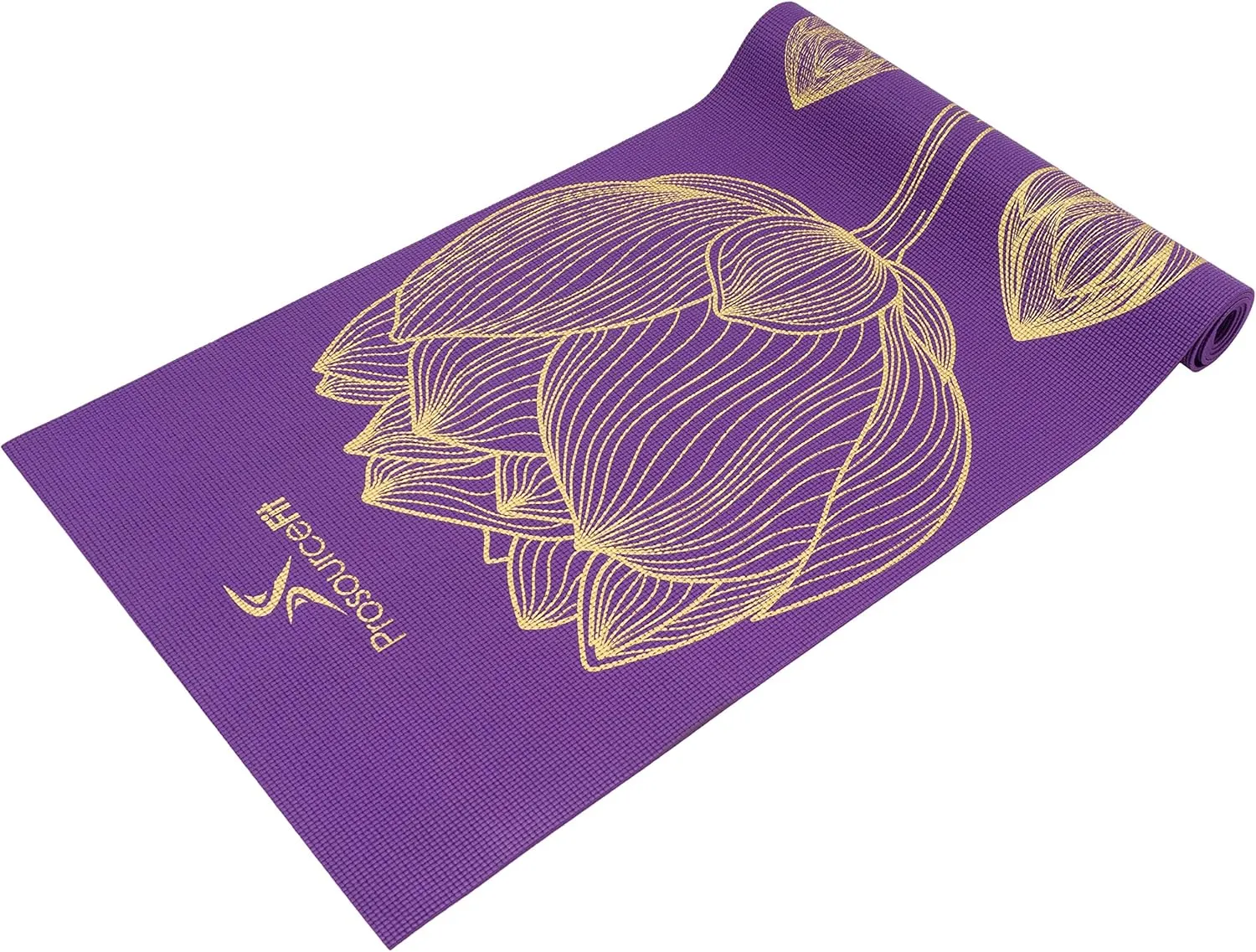 ProsourceFit Yoga Mats 3/16” (5mm) Thick for Comfort & Stability with Exclusive Printed Designs