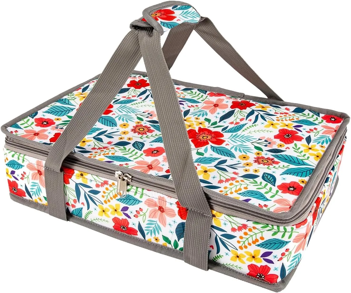 QEES Insulated Casserole Carriers for Hot or Cold Food,Casserole Dish Bag Carrying Case,Food Carrier Warmer Container Bag For Travel Picnic.Pioneer Woman Kitchen Stuff.Fits 9"x13" Baking Dish