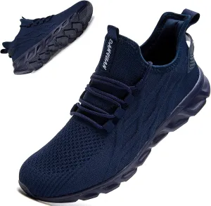 QIJGS Running Shoes for Men Gym Tennis Athletic Mesh Sneakers Lightweight Sports Fashion Workout Casual Shoes