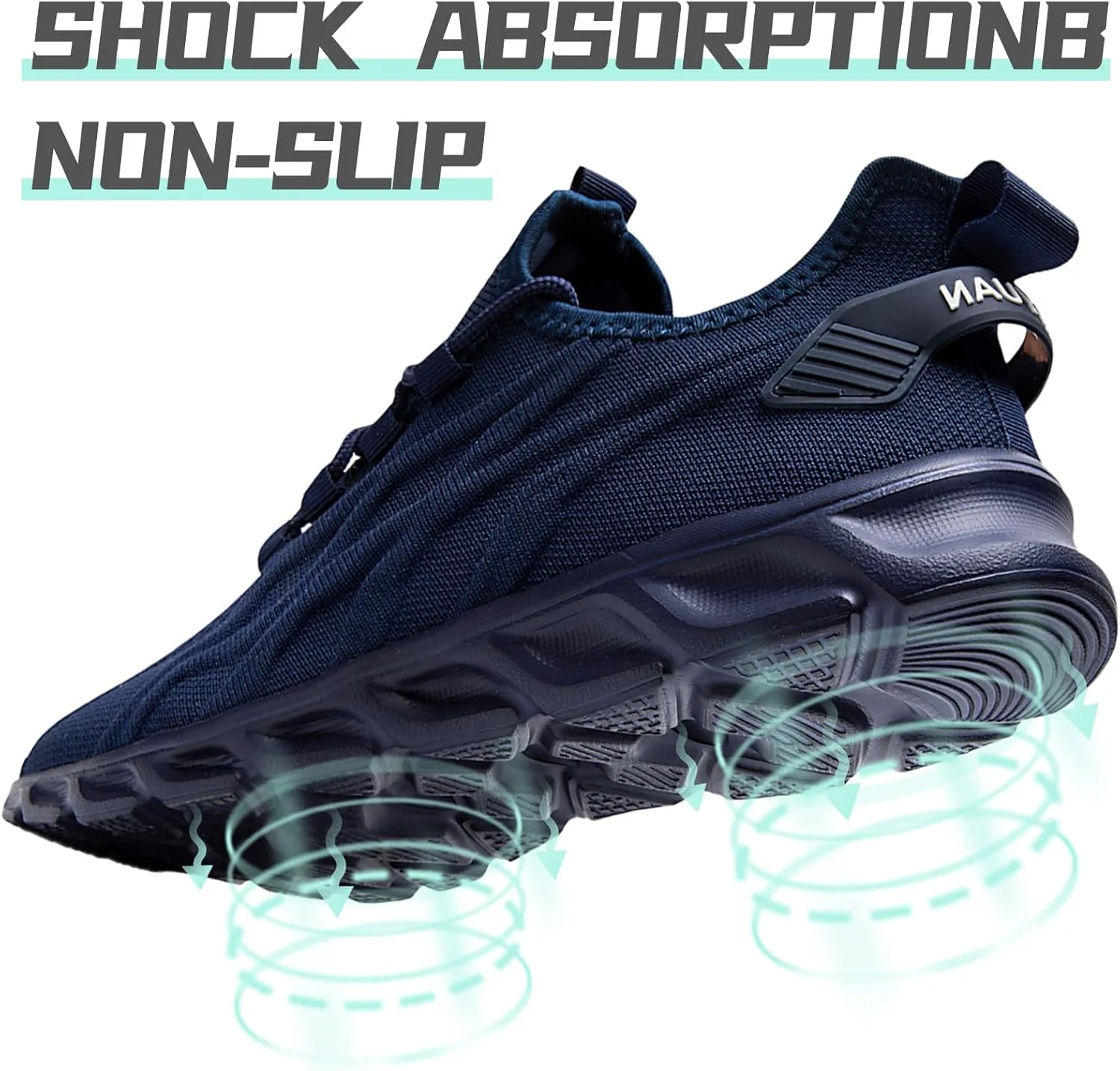 QIJGS Running Shoes for Men Gym Tennis Athletic Mesh Sneakers Lightweight Sports Fashion Workout Casual Shoes