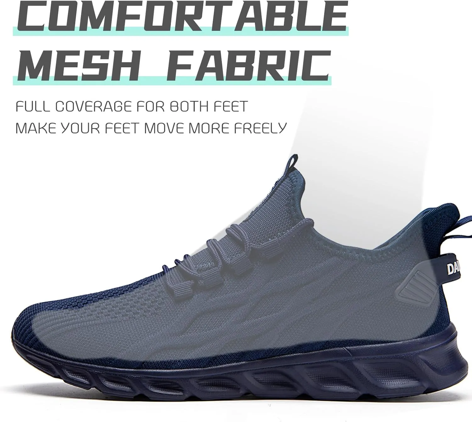 QIJGS Running Shoes for Men Gym Tennis Athletic Mesh Sneakers Lightweight Sports Fashion Workout Casual Shoes