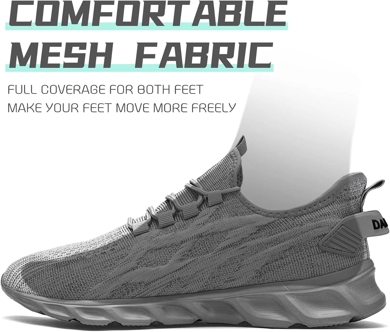 QIJGS Running Shoes for Men Gym Tennis Athletic Mesh Sneakers Lightweight Sports Fashion Workout Casual Shoes