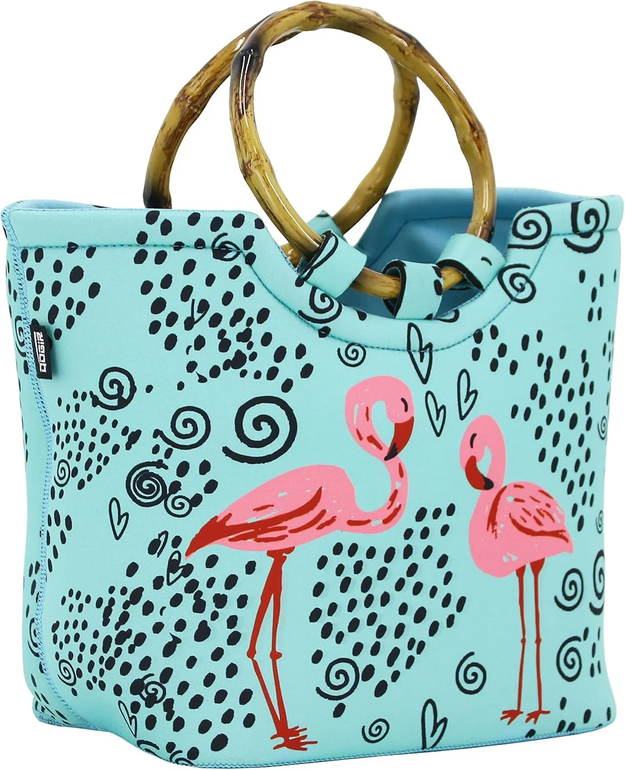 QOGiR Lunch Tote - Large Reusable Insulated Neoprene Lunch Bag with Inside Pocket