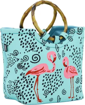 QOGiR Lunch Tote - Large Reusable Insulated Neoprene Lunch Bag with Inside Pocket