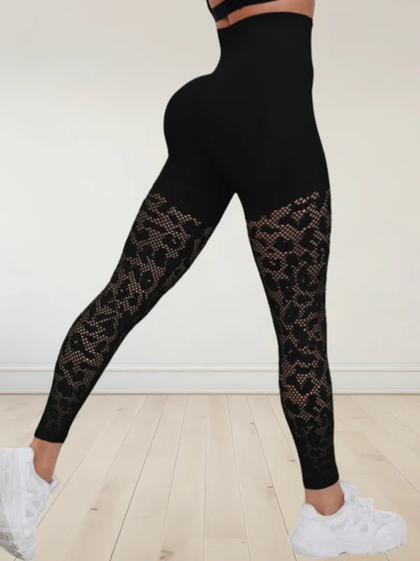 Quick-Dry Mesh Patchwork Gym Leggings for Women