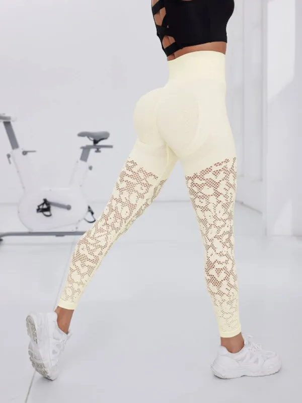 Quick-Dry Mesh Patchwork Gym Leggings for Women